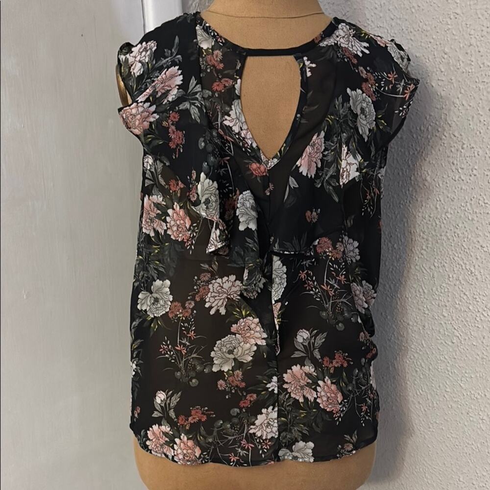 Papaya Ruffle Front Floral Print Blouse S Boho Fairycore Floral Summer Coquette
